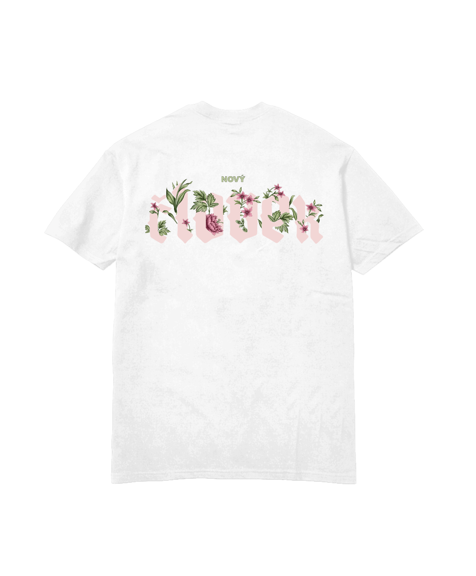 Majk Spirit tričko nový čLOVEk 2.0 Pink Biela XXL